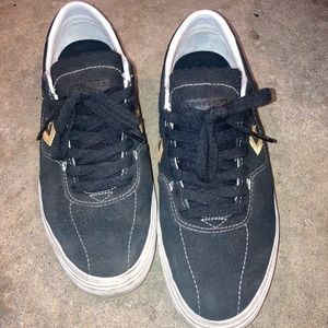 Louie Lopez’s converse black and gold shoes size 8.5 like new